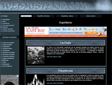 Tablet Screenshot of espiritismo.webmisterio.com