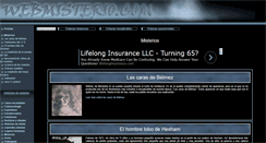 Desktop Screenshot of misterios.webmisterio.com