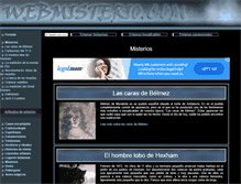 Tablet Screenshot of misterios.webmisterio.com