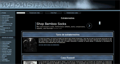Desktop Screenshot of extraterrestres.webmisterio.com