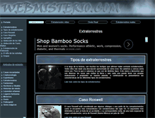 Tablet Screenshot of extraterrestres.webmisterio.com